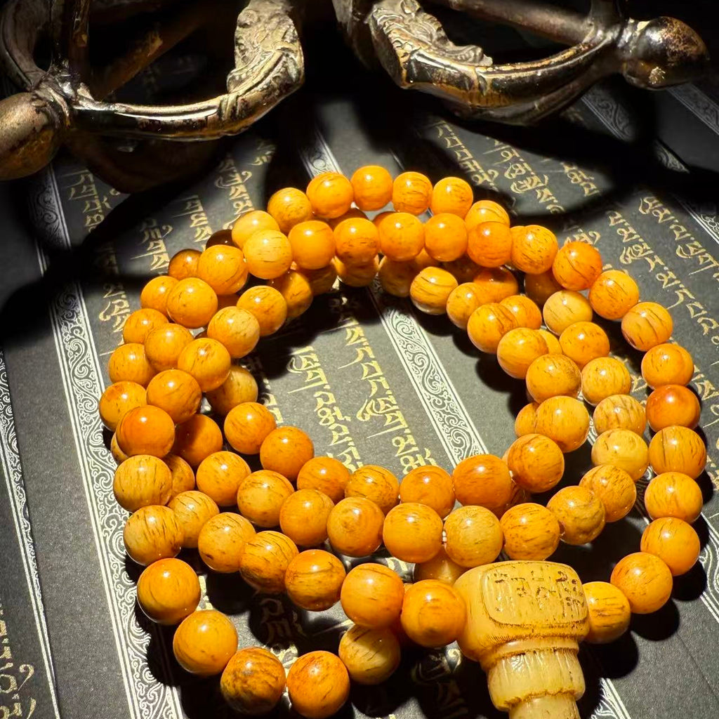 This is a very unique bracelet, made from yak bone by artisans on the roof of the world.