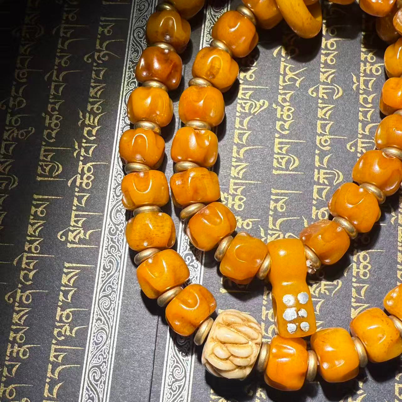 This is a beautifully crafted bracelet made from yak bone by artisans on the roof of the world, showcasing your unique personality.